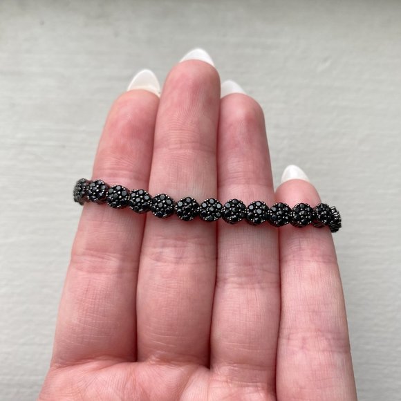 New Express Matching Black Studded Choker Necklace & Black Studded Bracelet - Picture 5 of 6